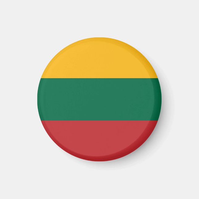 Litauen flagga magnet (Framsidan)