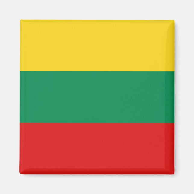 Litauen Flagga Magnet (Framsidan)