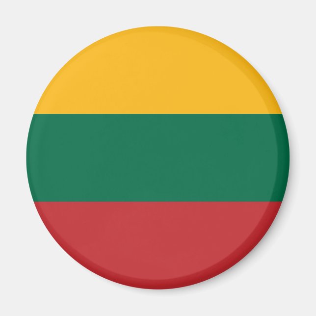Litauen Flagga Magnet (Framsidan)