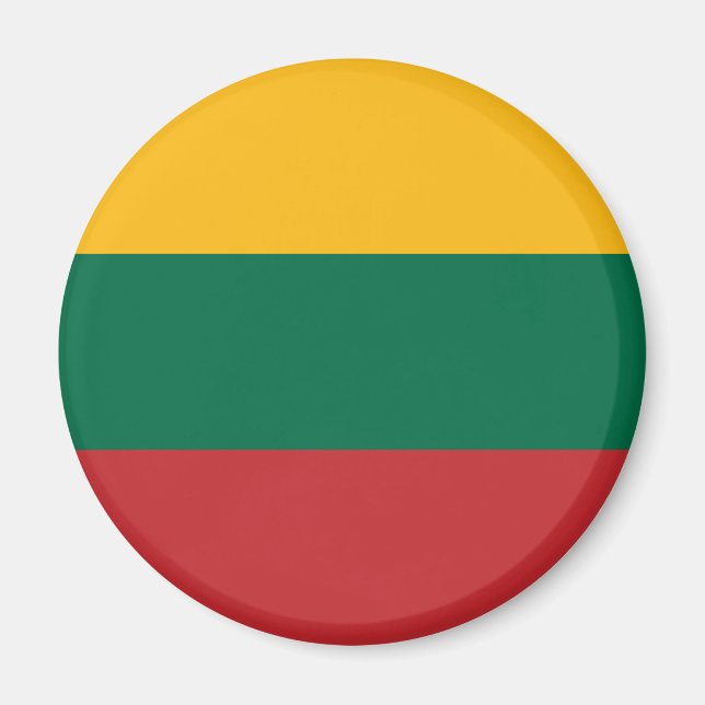 Litauen Flagga Magnet (Framsidan)