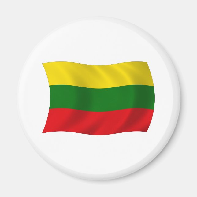 Litauen Flagga Magnet (Framsidan)