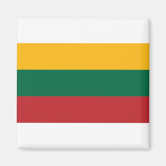 Litauen Flagga Magnet (Framsidan)