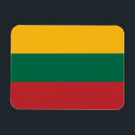 Litauen Flagga Magnet<br><div class="desc">Patriotisk flagga i Litauen.</div>