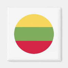 Litauen Flagga Magnet