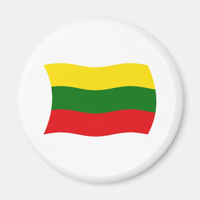Litauen Flagga Magnet (Framsidan)