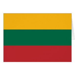 Litauen flagga OBS kort