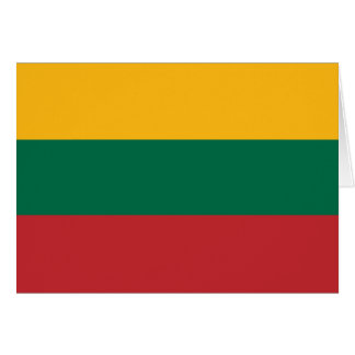Litauen flagga OBS kort