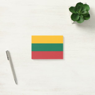 Litauen flagga post-it block