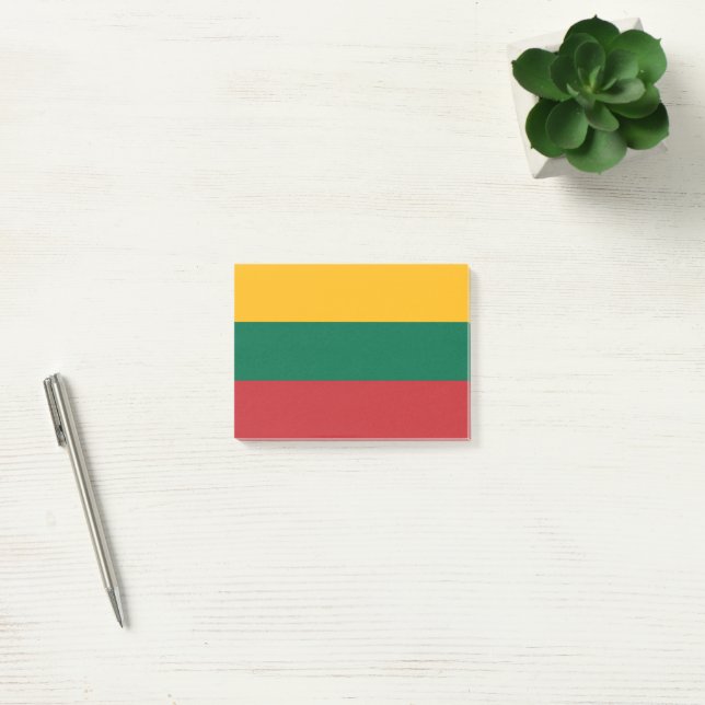 Litauen flagga post-it block (Kontor)