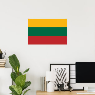 Litauen flagga poster