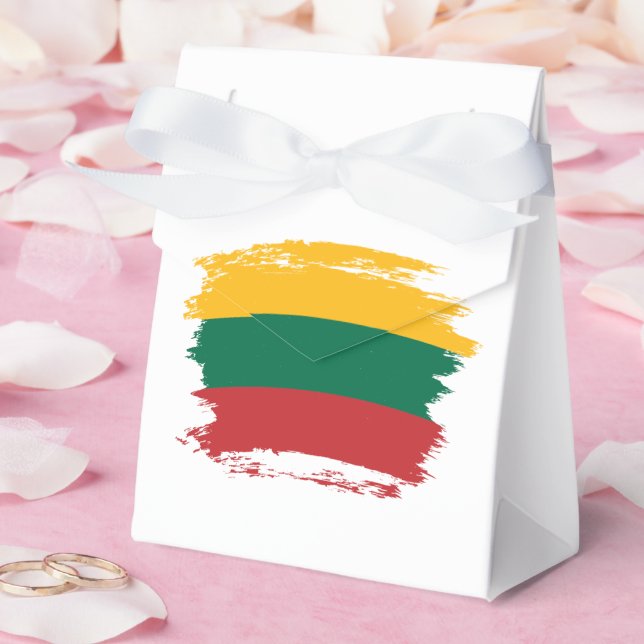 Litauen flagga presentaskar (Bröllop)