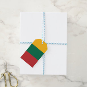Litauen flagga presentetikett