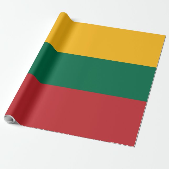 Litauen flagga presentpapper (Utrullad)
