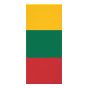 Litauen flagga reklamkort