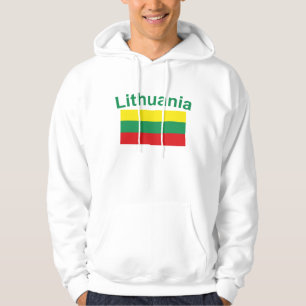 Litauen flagga sweatshirt med luva