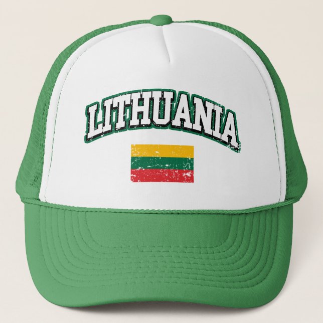 Litauen Flagga Truckerkeps (Framsida)