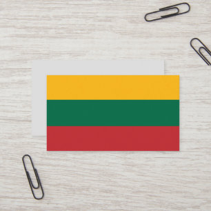 Litauen flagga visitkort