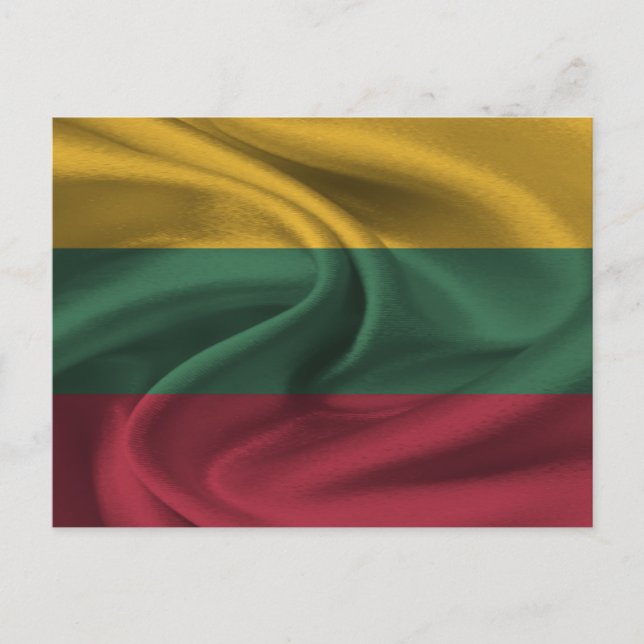 Litauen Flagga Vykort (Framsida)