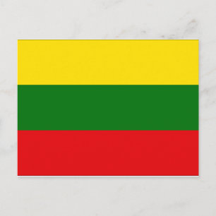 Litauen Flagga Vykort