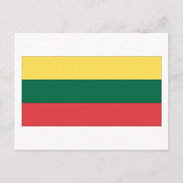 Litauen Flagga Vykort (Framsida)