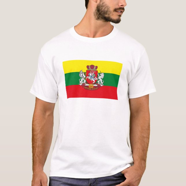 Litauen flaggaT-tröja T-shirt (Framsida)