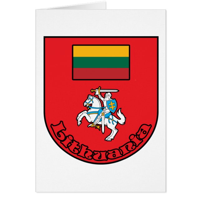 Litauen Hälsningskort (Framsidan)