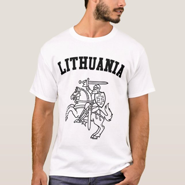 Litauen Jackar Arm T-shirt (Framsida)