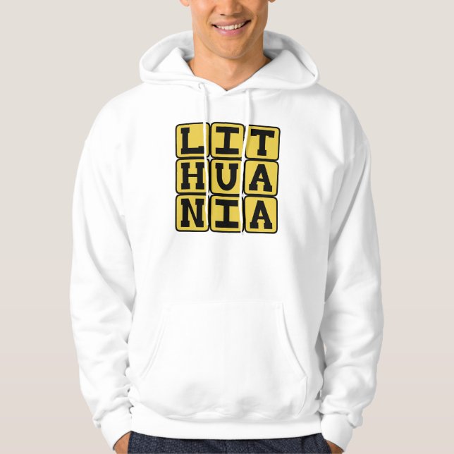 Litauen, Land i norra Europa Hoodie (Framsida)