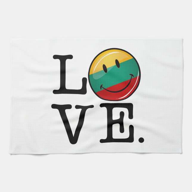Litauen ler Flagga Kökshandduk (Horisontell)