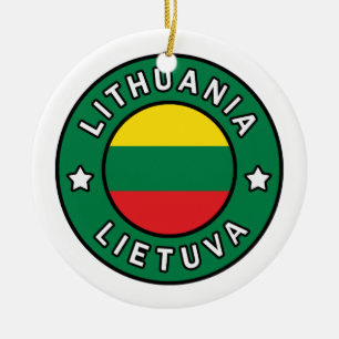 Litauen Lietuva Julgransprydnad Keramik