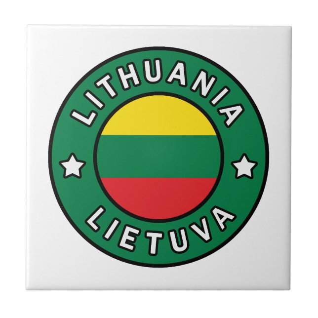 Litauen Lietuva Kakelplatta (Framsidan)