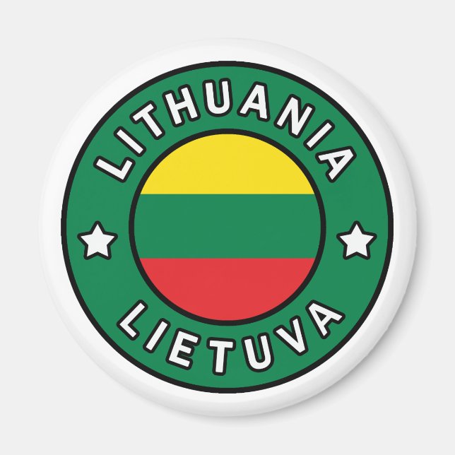 Litauen Lietuva Magnet (Framsidan)