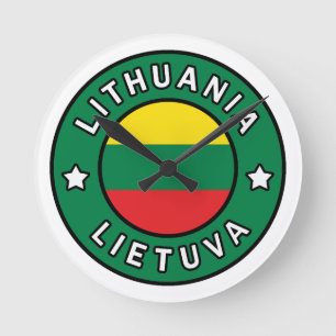 Litauen Lietuva Rund Klocka