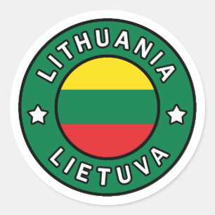 Litauen Lietuva Runt Klistermärke