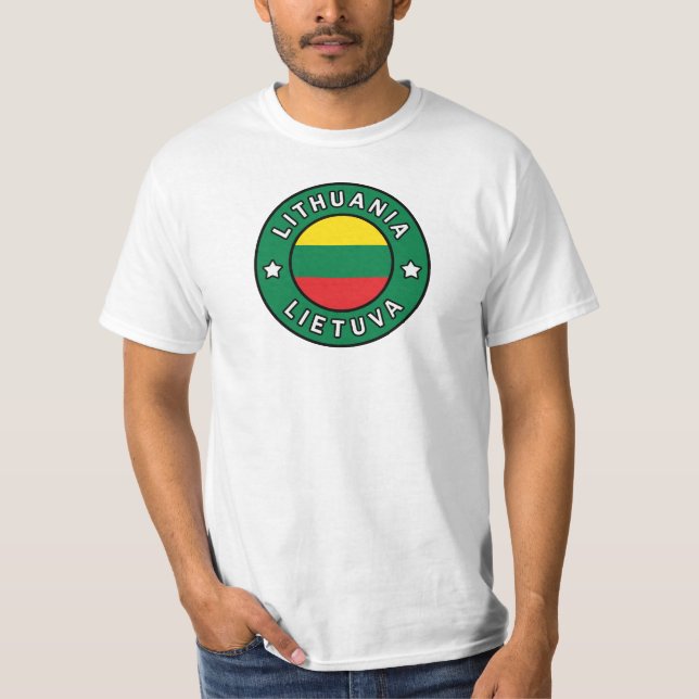 Litauen Lietuva T Shirt (Framsida)
