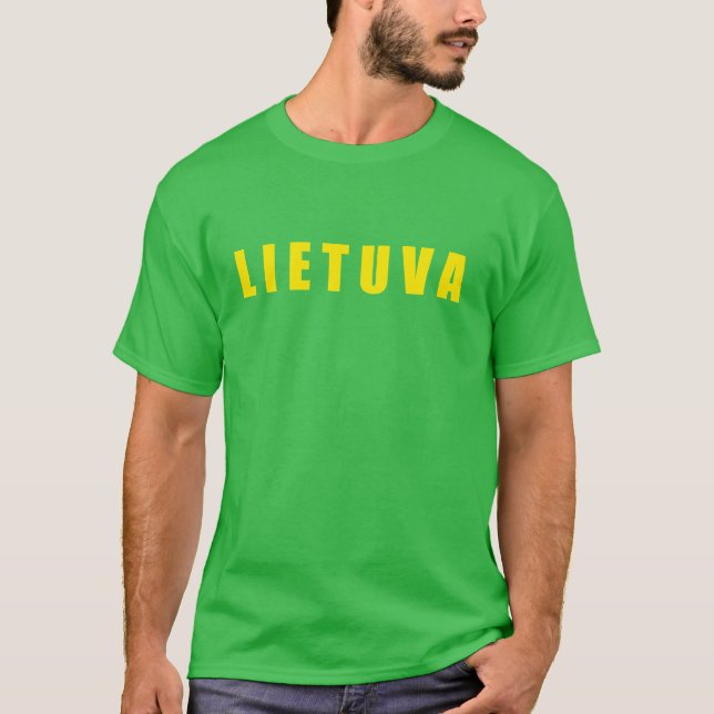 Litauen Lietuva T Shirt (Framsida)