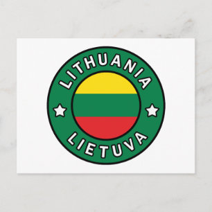 Litauen Lietuva Vykort