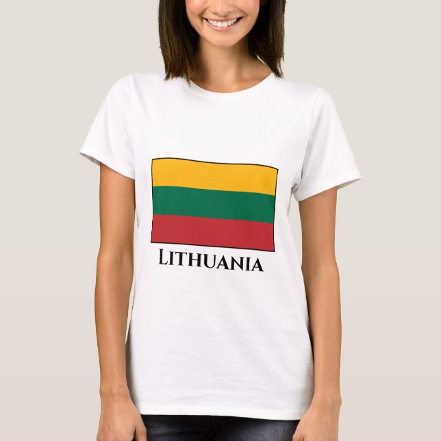Litauen (Litauen), Flagga T Shirt (Framsida)