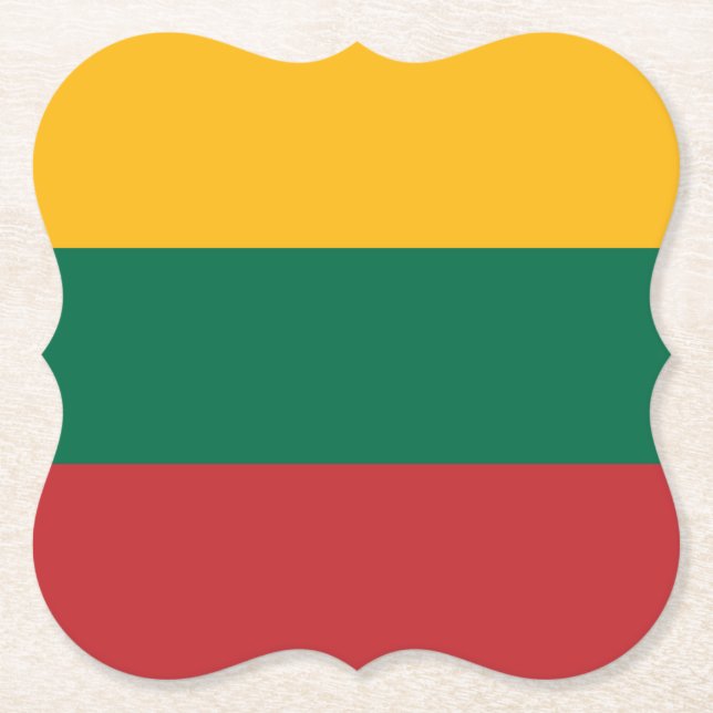 Litauen (Litauen), Flagga Underlägg Papper (Framsida)