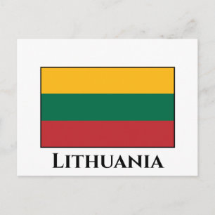Litauen (Litauen), Flagga Vykort