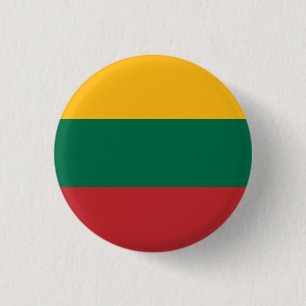 Litauen (litauiska Flagga) Knapp