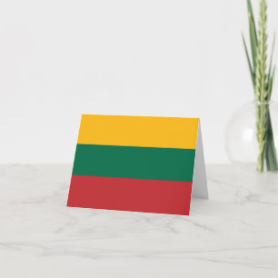 Litauen (litauiska Flagga) Kort