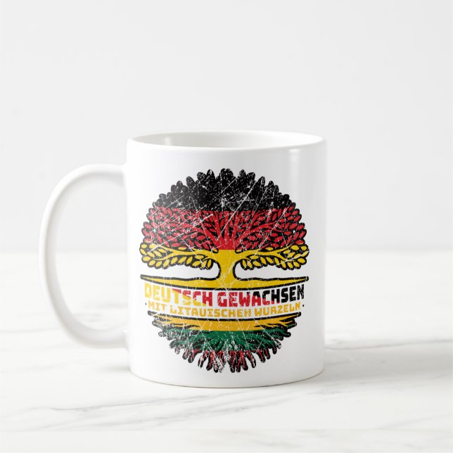 Litauen litisch Deutsch Deutschland Baum Kaffemugg (Vänster)