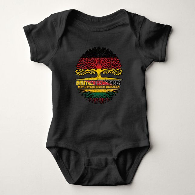 Litauen litisch Deutsch Deutschland Baum T Shirt (Framsida)