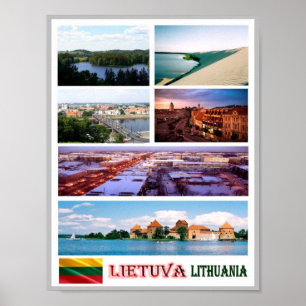 Litauen - Mosaic - Poster
