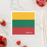 Litauen Napkins, litauiska party/sport fläkt Pappersservett<br><div class="desc">Patriotiska Pappra blöjor från Litauen med litauisk flagga som formatering för party,  bröllop,  student-middag - kärlek mitt land,  helgdag,  patrioter/sportfantaster</div>