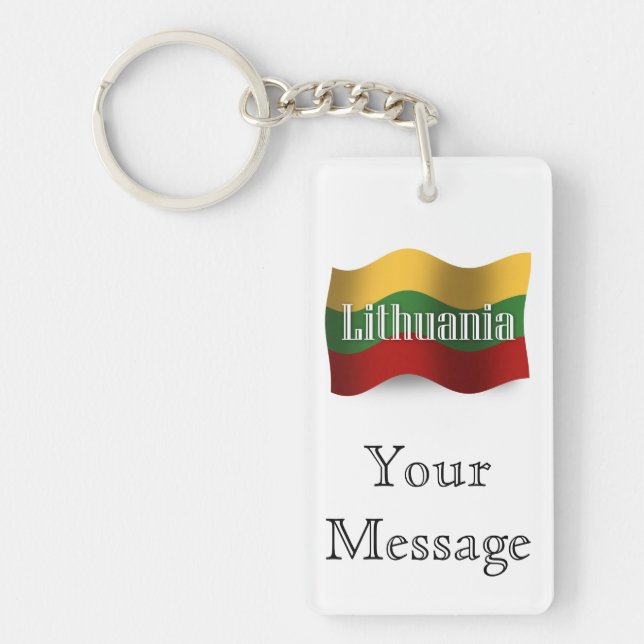 Litauen som vinkar flagga (Framsidan)