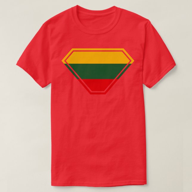 Litauen SuperEmdriven Shield T Shirt (Design framsida)