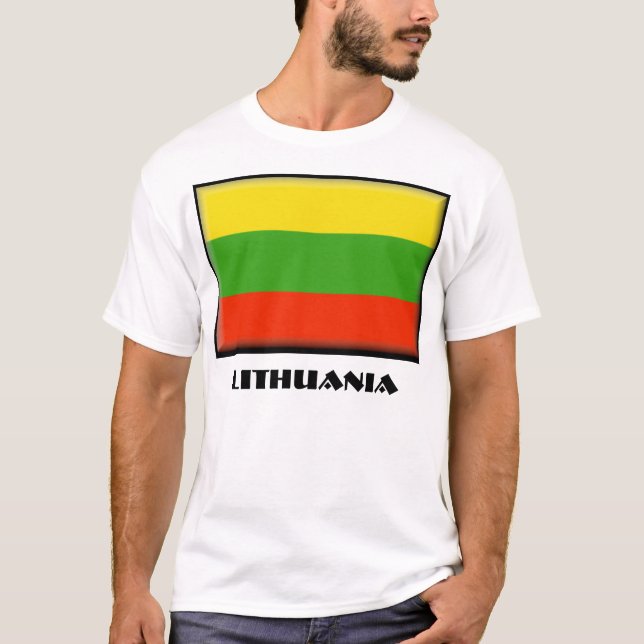 Litauen T-tröja Tee Shirt (Framsida)