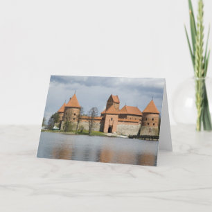 Litauen, Trakai. Island Castle 2 Helgkort